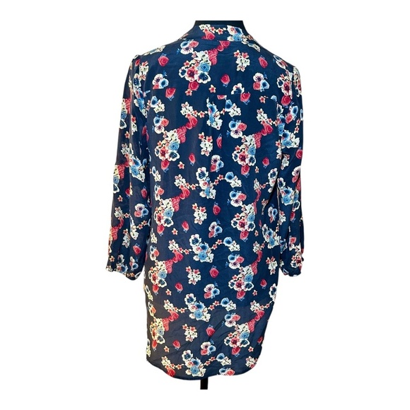 Amour Vert 100% Silk Floral V Neck Womens Stitch Fix Blouse, Size Small, NWOT - Picture 4 of 9